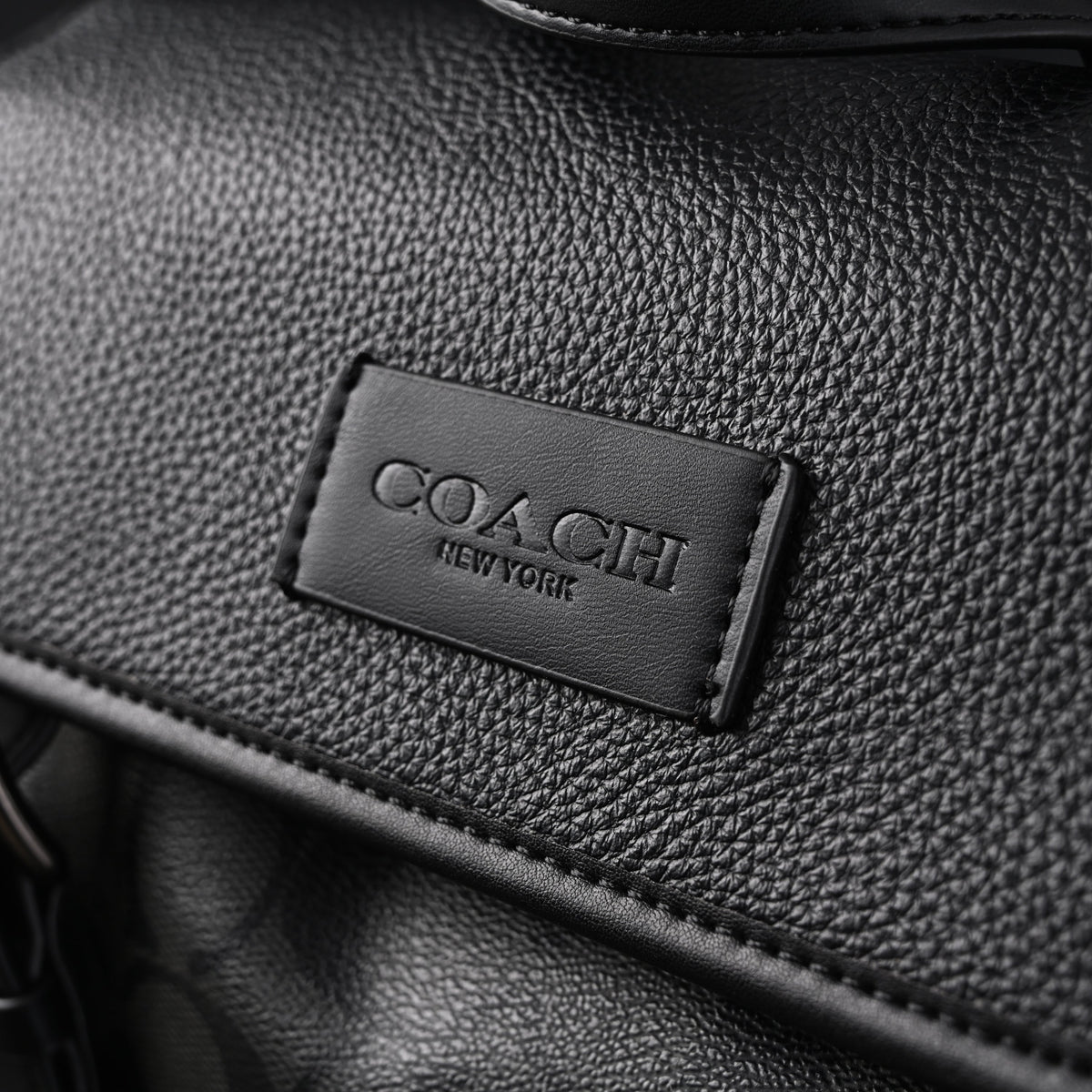 Coach Men’s Leather Backpack – Black Signature Canvas